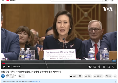 스틸 주한 미국대사 지명자 청문회…미한동맹 강화·대북 공조 지속 의지 ( 출처:VOA뉴스 2026. 5. 2…